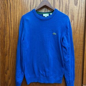 Lacoste Men's Vibrant Blue Crewneck Sweater
